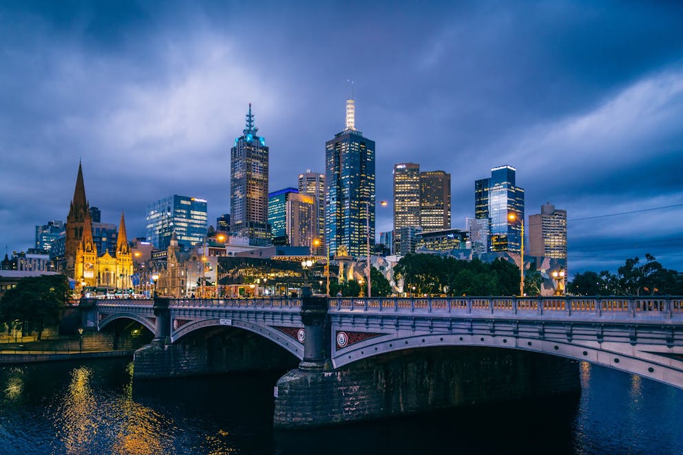 Melbourne At Night