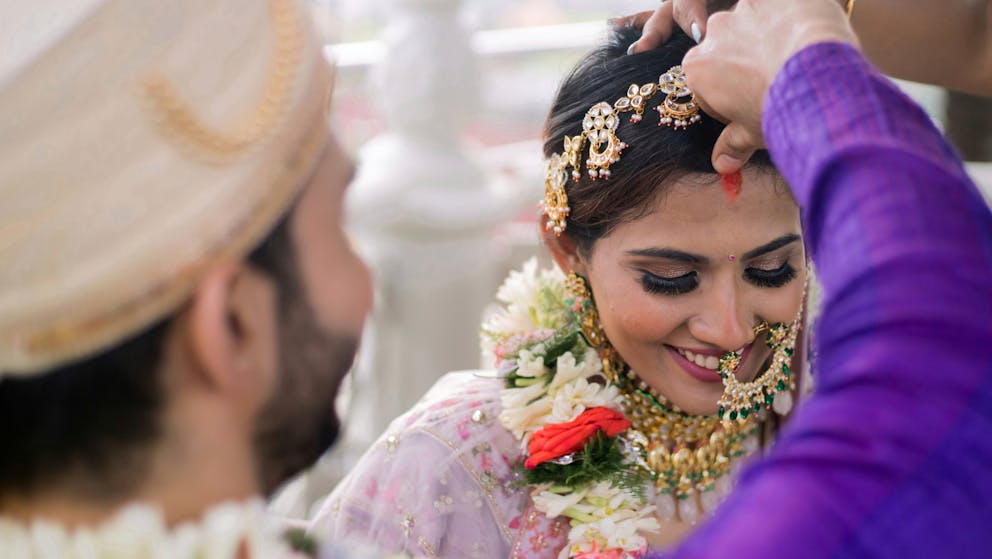 Indian Wedding Ceremony Moment