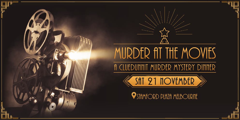 Murder at the Movies 2026 11 21 Melbourne Humanitix 2160x1080