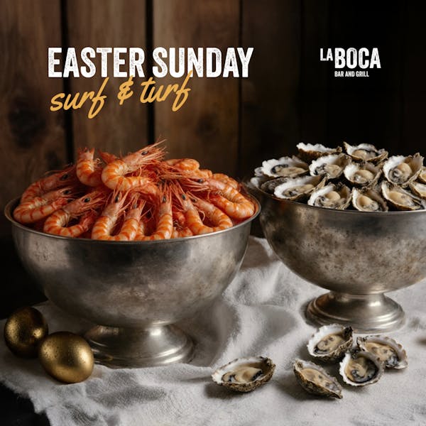 TEXT 1080x1080 La Boca Easter Surf and Turf